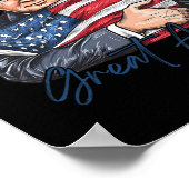 Maak 4 juli weer groot, grappig Trump patriottisch Poster (Hoek)