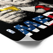 Maak 4 juli weer Groot Shirt Patriottisch 4 Poster (Hoek)