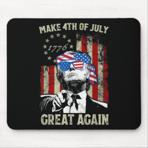 Maak 4 juli weer groot Trump Mannen Vrouwen Muismat