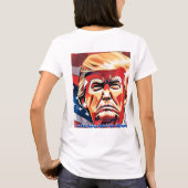 Maak 4th of July Great Again T-shirt voor dames (Achterkant)