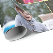 Maak 6 Foto Collage Verjaardag Kerst Mis Bruiloft Cadeaupapier (Rol Hoek)