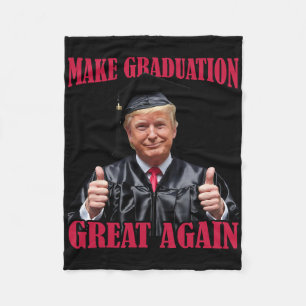 Maak Afstuderen Geweldig Weer Grappige Donald Trum Fleece Deken