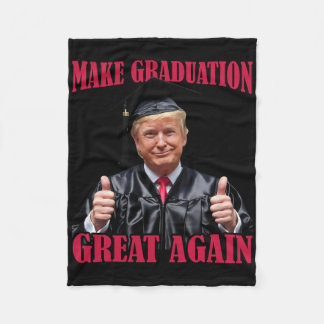 Maak Afstuderen Geweldig Weer Grappige Donald Trum Fleece Deken