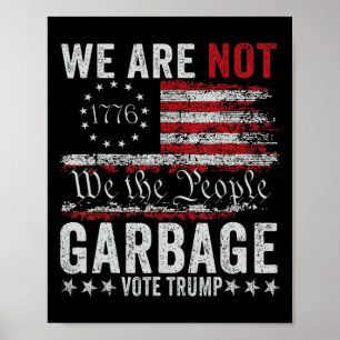 Maak Afval Groots Opnieuw Afval Voor Trump 2024 Poster