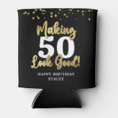 Maak AGE er goed uitzien Black Gold Verjaardag Blikjeskoeler (Voorkant)