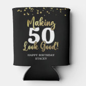 Maak AGE er goed uitzien Black Gold Verjaardag Blikjeskoeler (Achterkant)