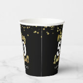 Maak AGE er goed uitzien Black Gold Verjaardag Papieren Bekers (Rechts)