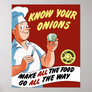 Maak al het eten helemaal onderweg — WWII Poster