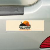 Maak Alcatraz weer geweldig grappig Bumpersticker (Op auto)