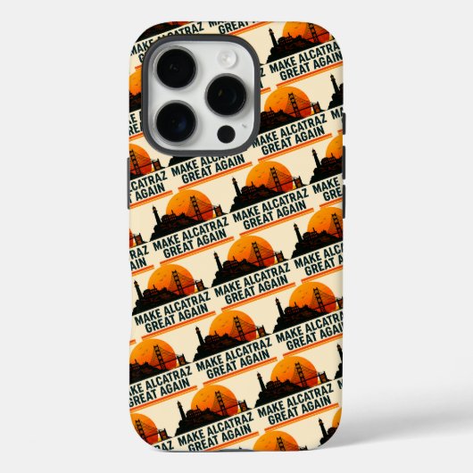 Maak Alcatraz weer geweldig grappig Case-Mate iPhone Case (Achterkant)