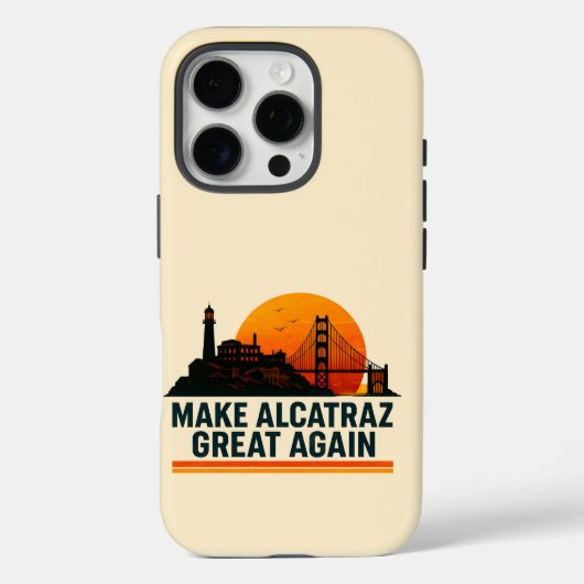 Maak Alcatraz weer geweldig grappig Case-Mate iPhone Case (Achterkant)