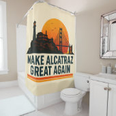 Maak Alcatraz weer geweldig grappig Douchegordijn (In situ)