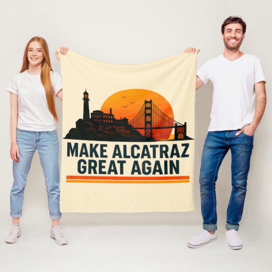 Maak Alcatraz weer geweldig grappig Fleece Deken (In situ)