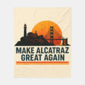 Maak Alcatraz weer geweldig grappig Fleece Deken (Voorkant)