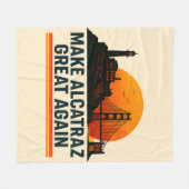 Maak Alcatraz weer geweldig grappig Fleece Deken (Voorkant (Horizontaal))