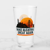 Maak Alcatraz weer geweldig grappig Glas (Voorkant)