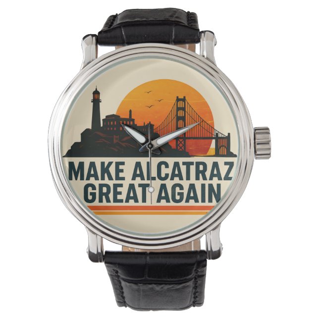 Maak Alcatraz weer geweldig grappig Horloge (Voorkant)
