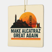 Maak Alcatraz weer geweldig grappig Keramisch Ornament (Links)