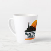 Maak Alcatraz weer geweldig grappig Latte Mok (Linkerhoek)