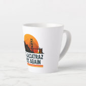 Maak Alcatraz weer geweldig grappig Latte Mok (Rechterhoek)