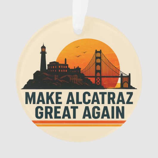 Maak Alcatraz weer geweldig grappig Ornament (voorkant)