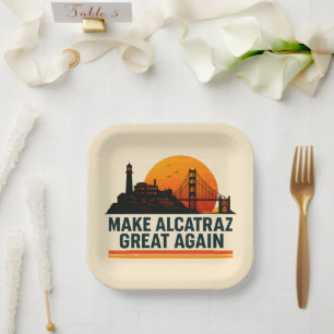 Maak Alcatraz weer geweldig grappig Papieren Bordje