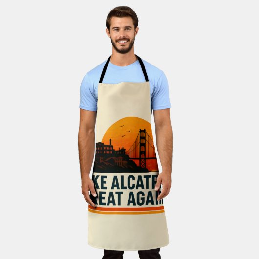 Maak Alcatraz weer geweldig grappig Schort (Gedragen)