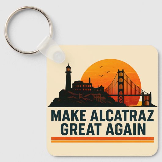 Maak Alcatraz weer geweldig grappig Sleutelhanger (Voorkant)