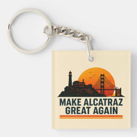 Maak Alcatraz weer geweldig grappig Sleutelhanger (Voorkant)