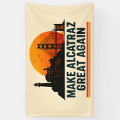 Maak Alcatraz weer geweldig grappig Spandoek (Verticaal)