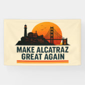Maak Alcatraz weer geweldig grappig Spandoek (Horizontaal)