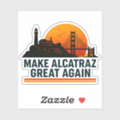 Maak Alcatraz weer geweldig grappig Sticker (Vel)