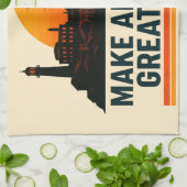 Maak Alcatraz weer geweldig grappig Theedoek (Gevouwen)