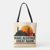 Maak Alcatraz weer geweldig grappig Tote Bag (Achterkant)