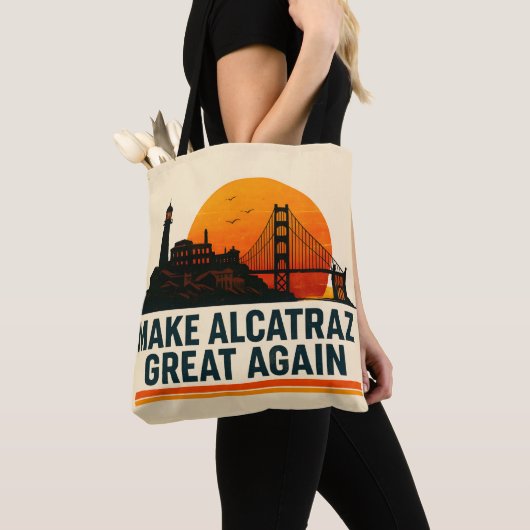 Maak Alcatraz weer geweldig grappig Tote Bag (Dichtbij)