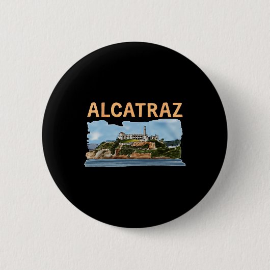 Maak Alcatraz weer geweldig Grappig Trump Alcatraz Ronde Button 5,7 Cm (Voorkant)