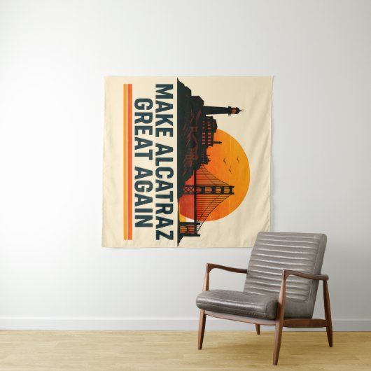 Maak Alcatraz weer geweldig grappig Wandkleed (In Situ (horizontaal))