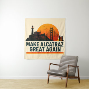 Maak Alcatraz weer geweldig grappig Wandkleed