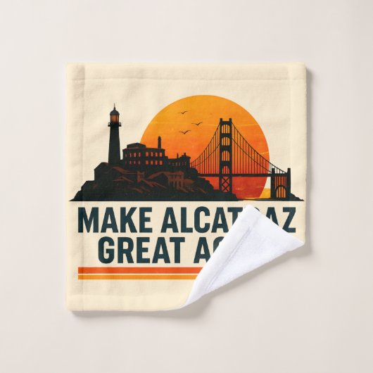 Maak Alcatraz weer geweldig grappig Washandje (Wasdoekje)