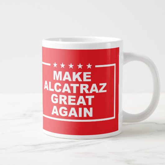 Maak Alcatraz weer geweldig grappige pers Donald T Grote Koffiekop (Rechts)