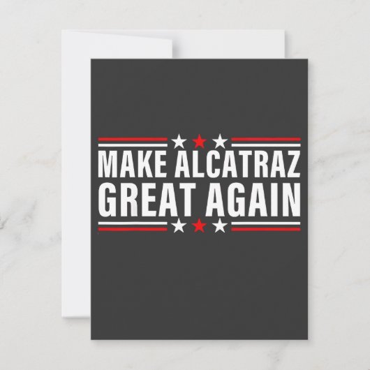 Maak Alcatraz weer geweldig Notitiekaartje (Voorkant)
