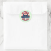 Maak Alcatraz weer geweldig - satirisch Ronde Sticker (Tas)