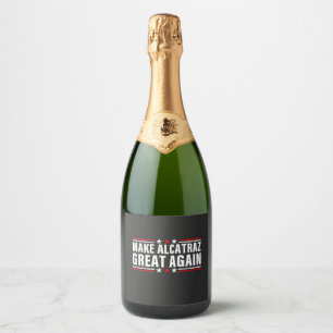 Maak Alcatraz weer geweldig Sparkling Wijnetiket