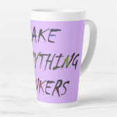 Maak alles gek Bonkers Latte Mok (Rechterhoek)