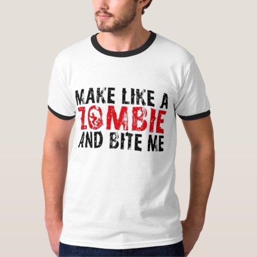 Maak als een Zombie T-shirt (Voorkant)