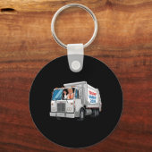 Maak American Garbyge opnieuw geweldig Trump 2024  Sleutelhanger (Voorkant)