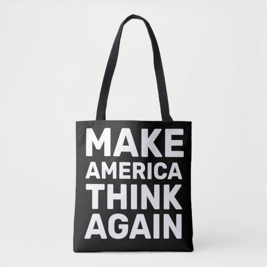 Maak American Think opnieuw handen af van beweging Tote Bag (Voorkant)