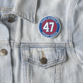 Maak Amerika 47 Trump Weer Ronde Button 5,7 Cm (In situ)