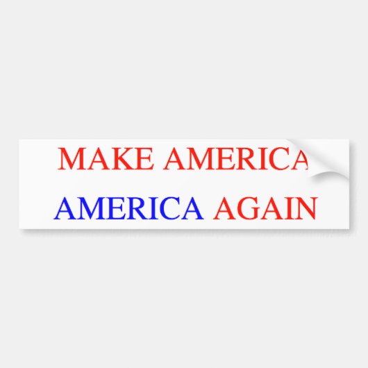 Maak Amerika Amerika Weer BUMPERSTICKER (Voorkant)