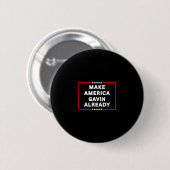 Maak Amerika Gavin Al Ronde Button 5,7 Cm (Voorkant /achterkant)